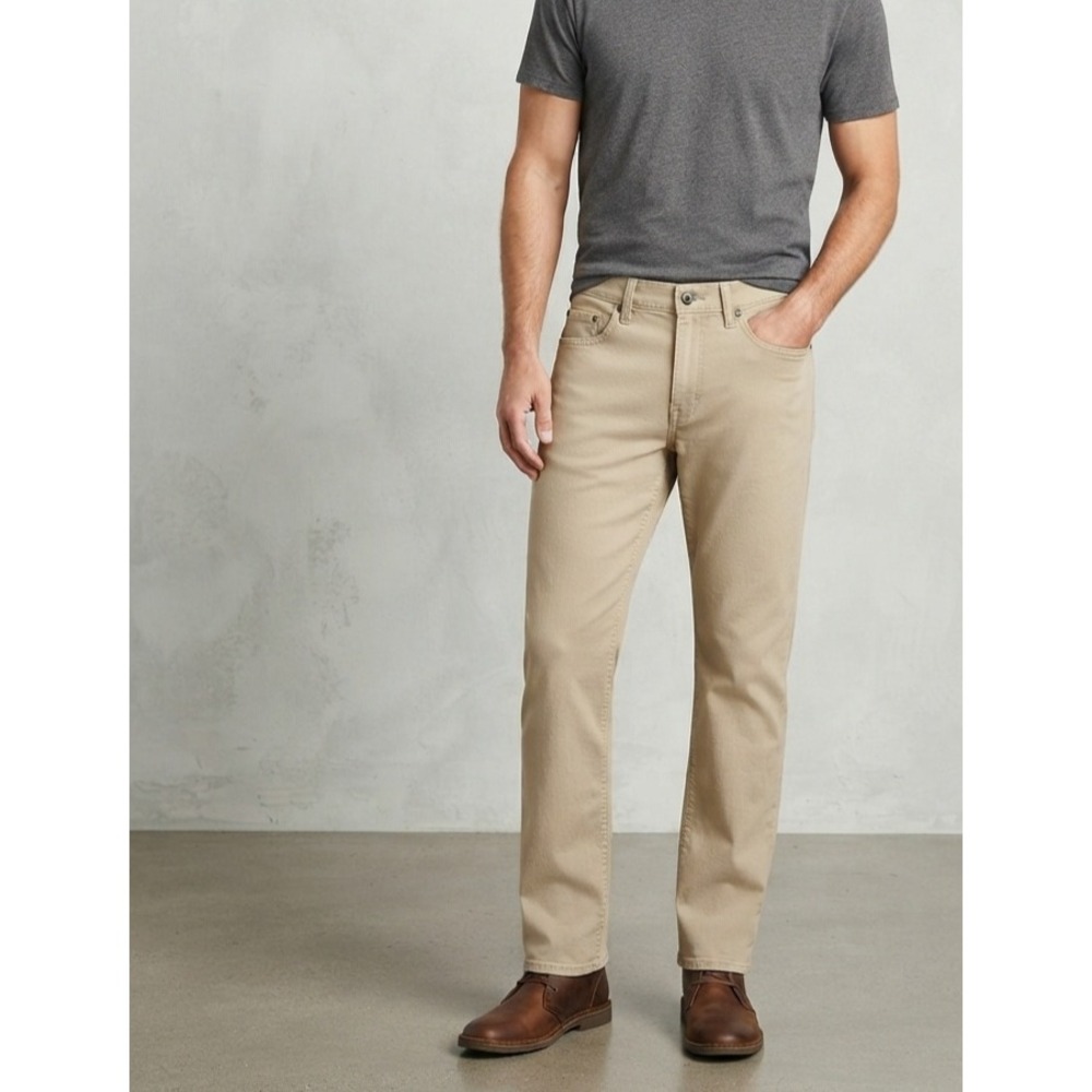 Eddie Bauer Canvas‎ Straight Leg Workwear Outdoor Khaki Pants 35/30